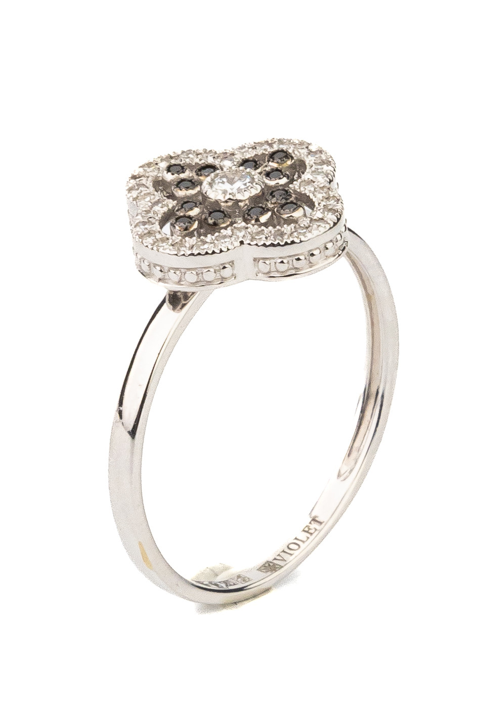 Кольцо из белого золота c бриллиантами