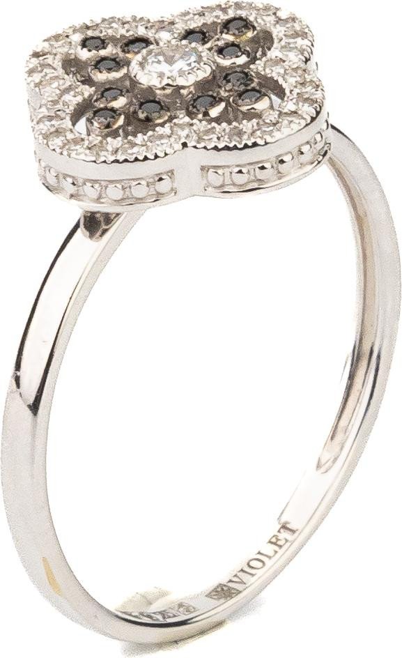 Кольцо из белого золота c бриллиантами