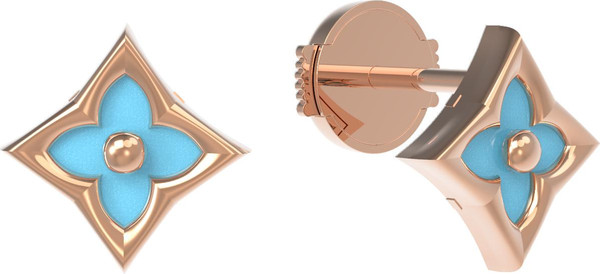 Серьги из золота c бирюзой