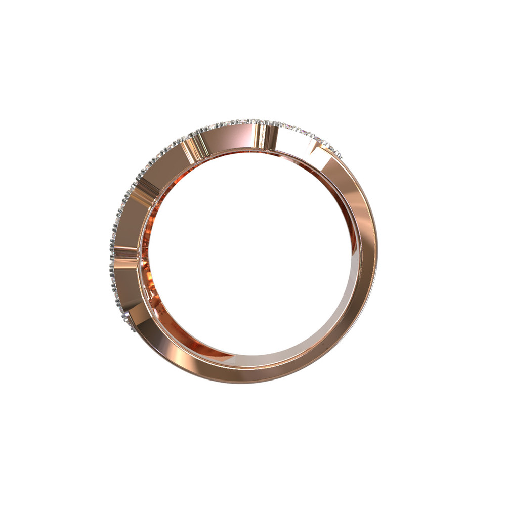 Кольцо из золота c бриллиантами и рубином