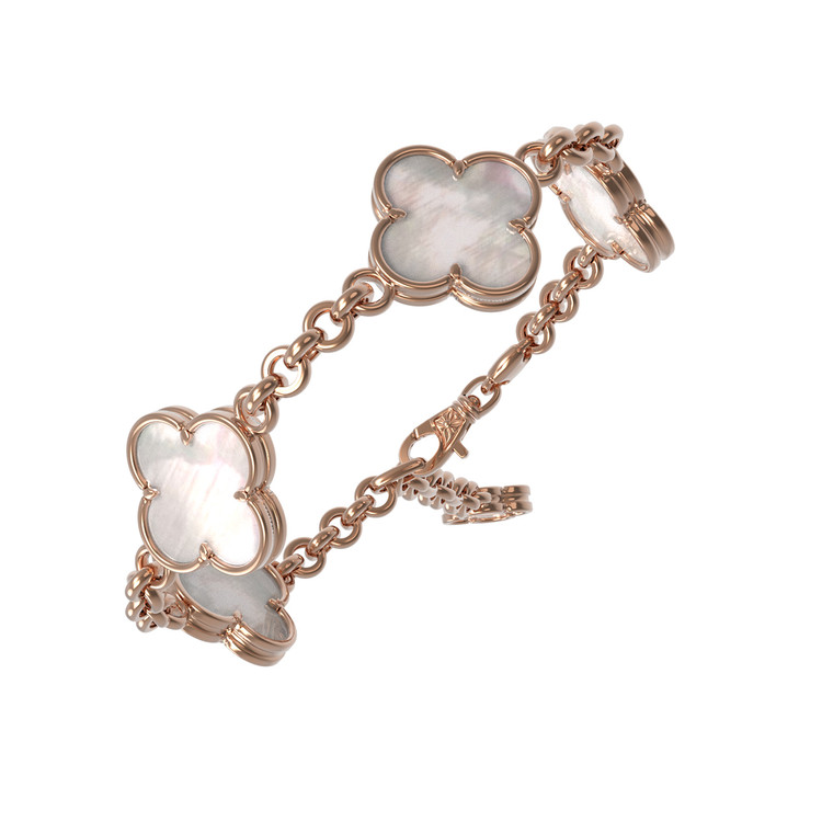 Браслет из золота c перламутром