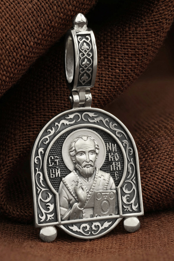 Образок из белого золота