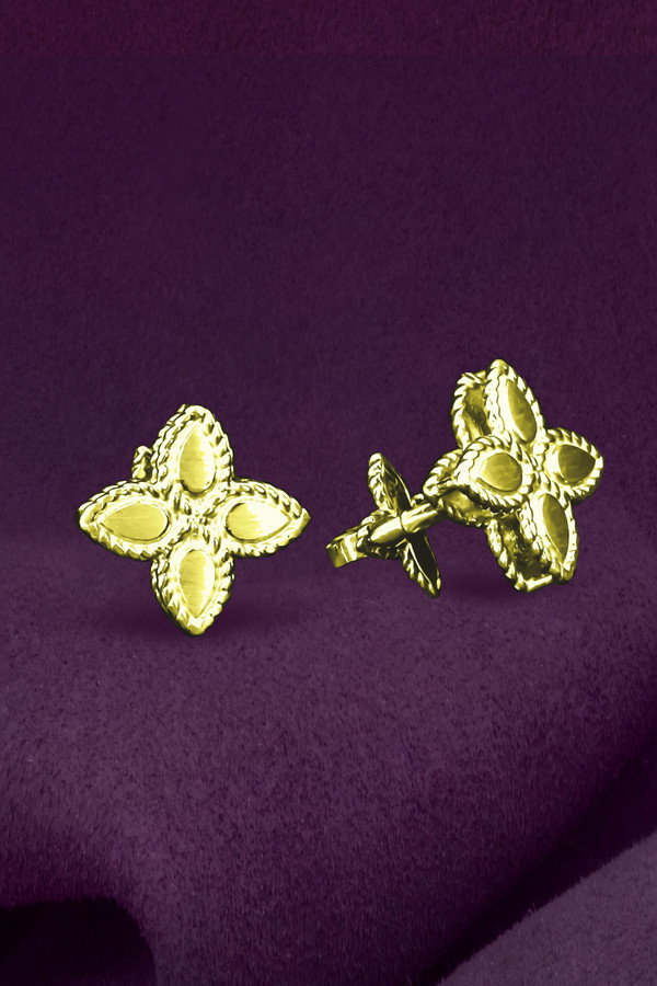 Серьги из лимонного золота