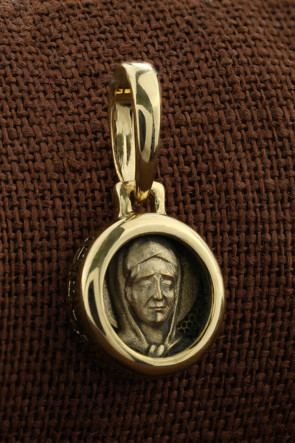 Образок из лимонного золота