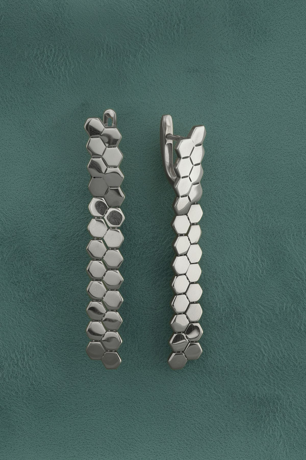 Серьги из белого золота