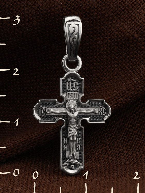 Крест из белого золота