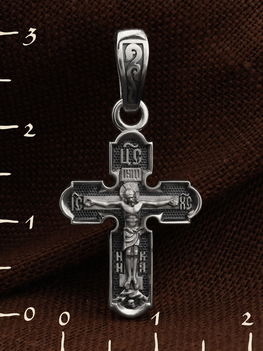 Крест из белого золота