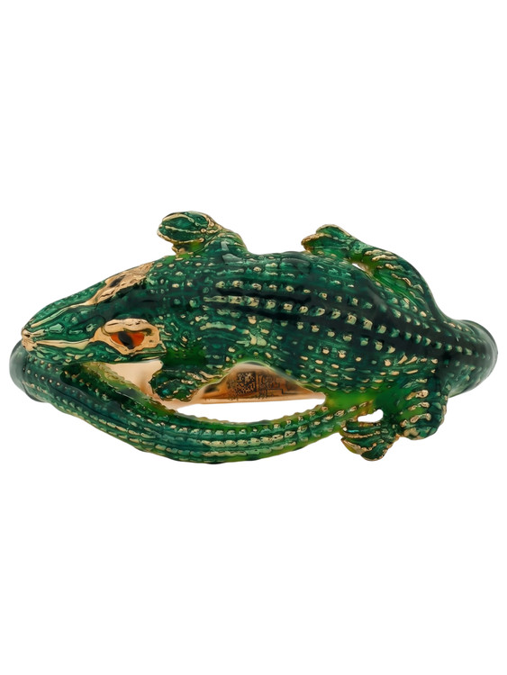 Кольцо из золота c эмалью