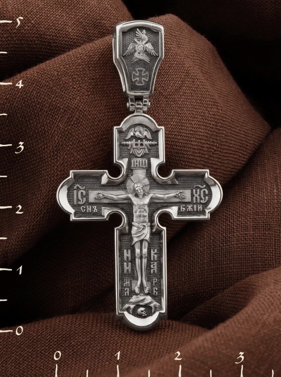 Крест из белого золота