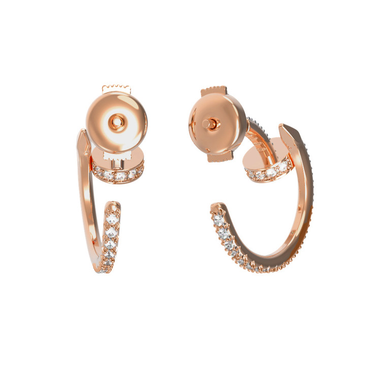 Серьги из золота c бриллиантами