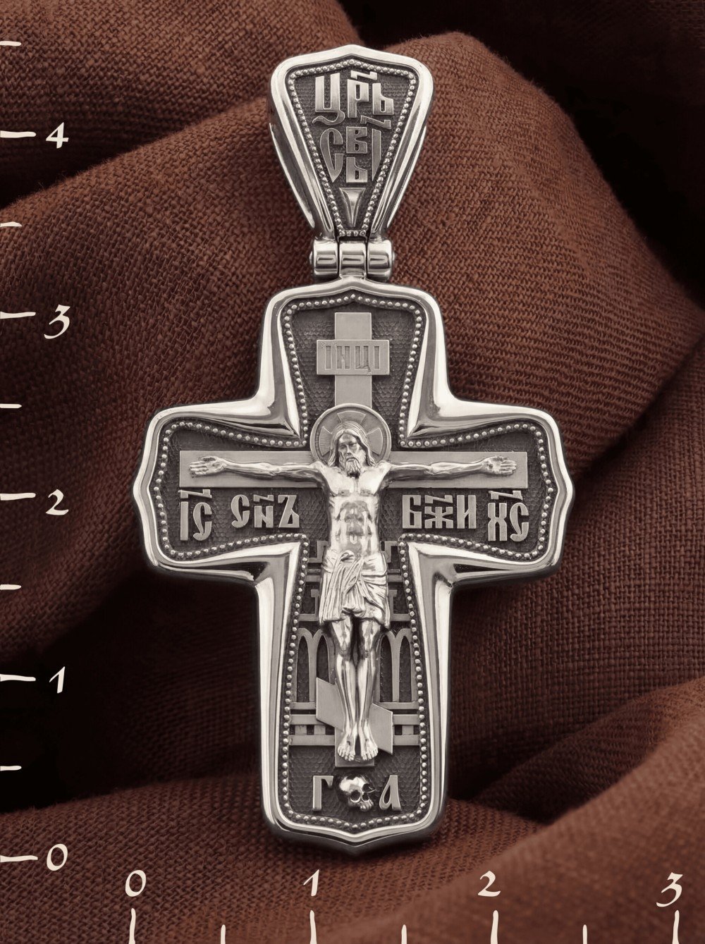 Крест из белого золота