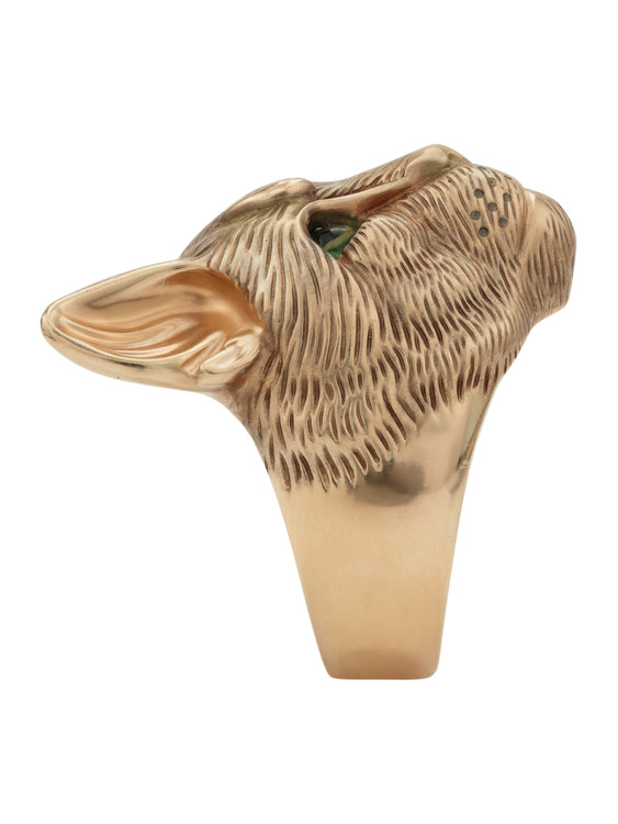 Кольцо из золота c эмалью