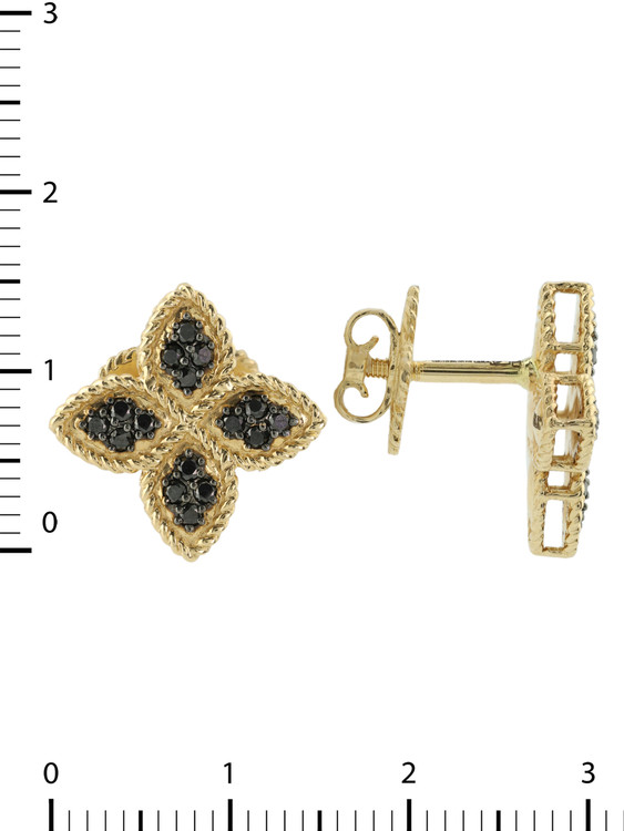 Серьги из лимонного золота c бриллиантами