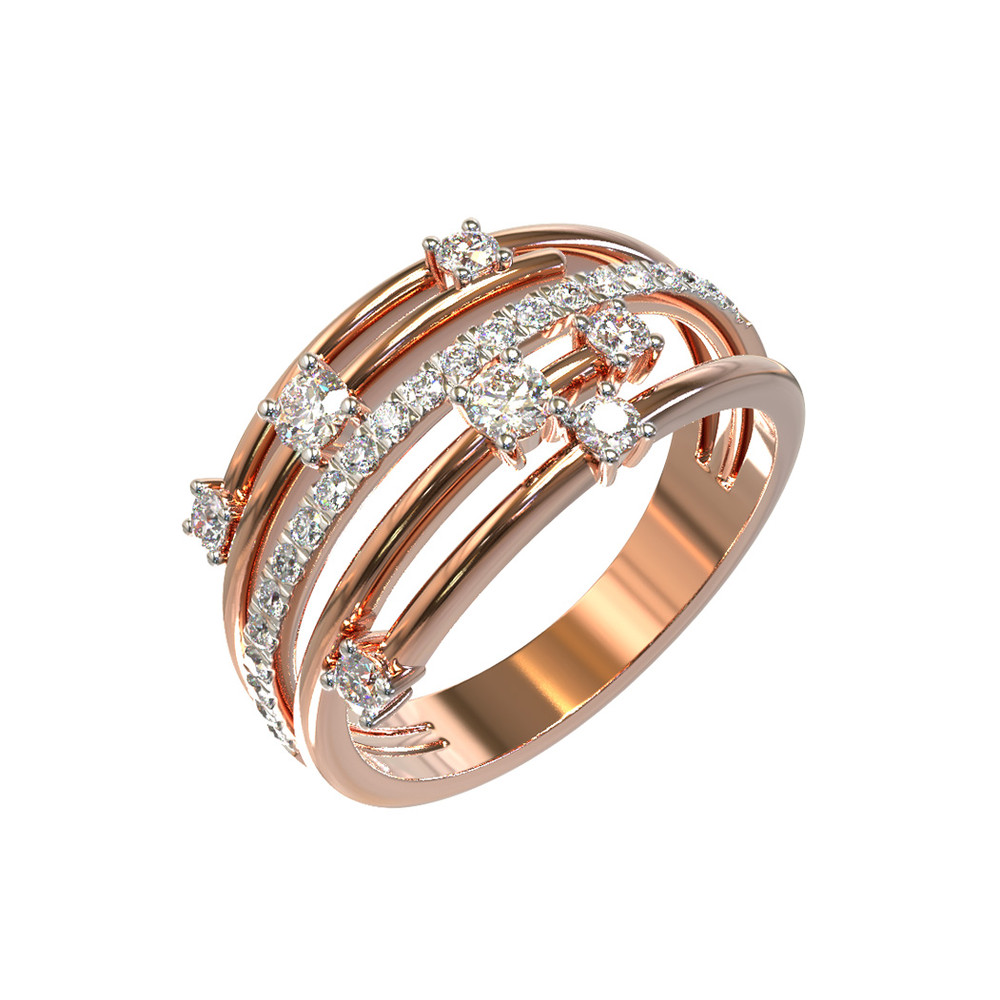 Кольцо из золота c бриллиантами