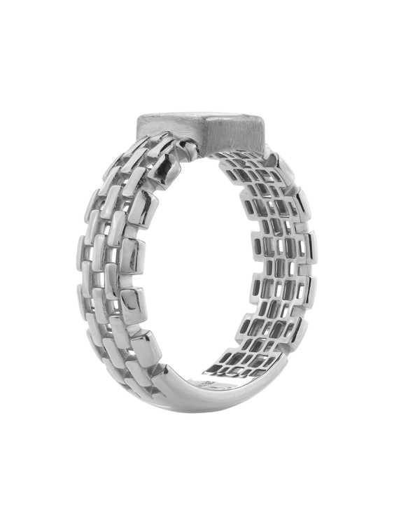 Кольцо из белого золота