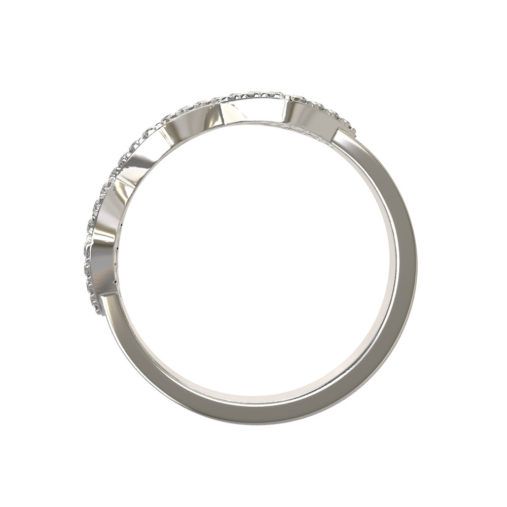 Кольцо из белого золота c бриллиантами