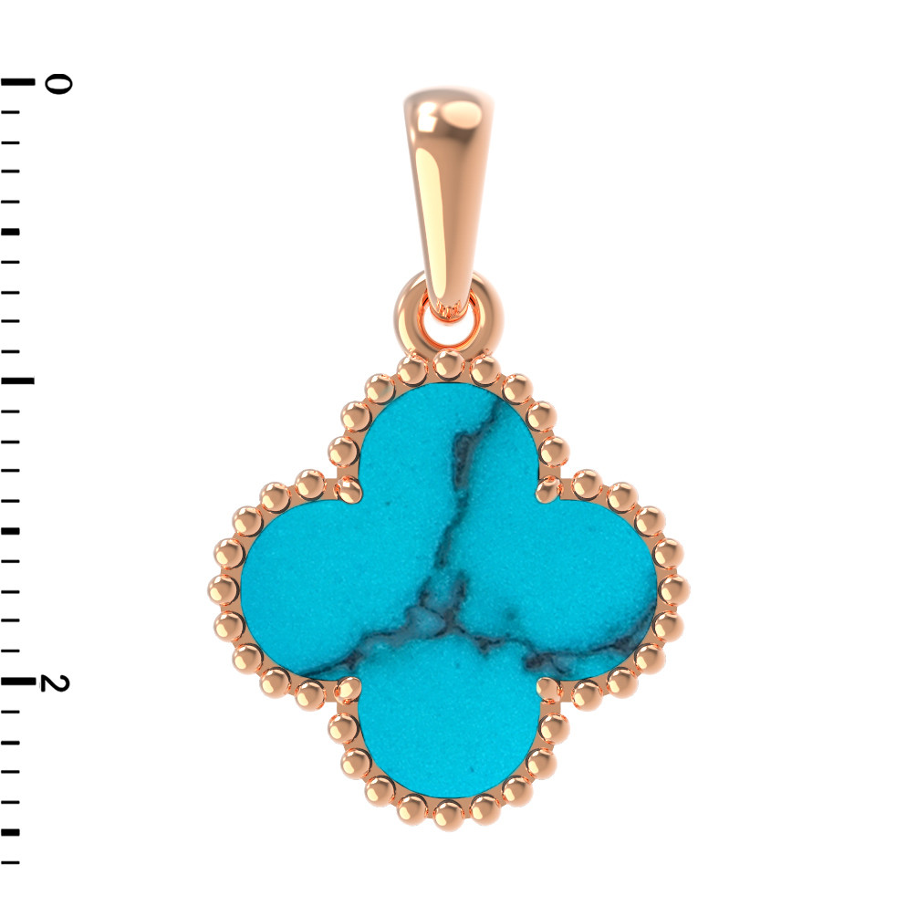 Подвеска из золота c бирюзой