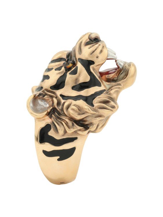 Кольцо из золота c эмалью