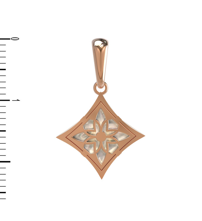 Подвеска из золота c перламутром