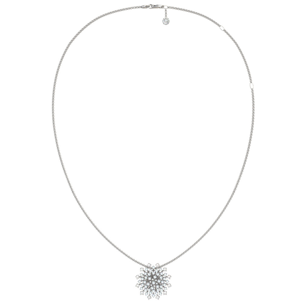 Колье из белого золота c бриллиантами