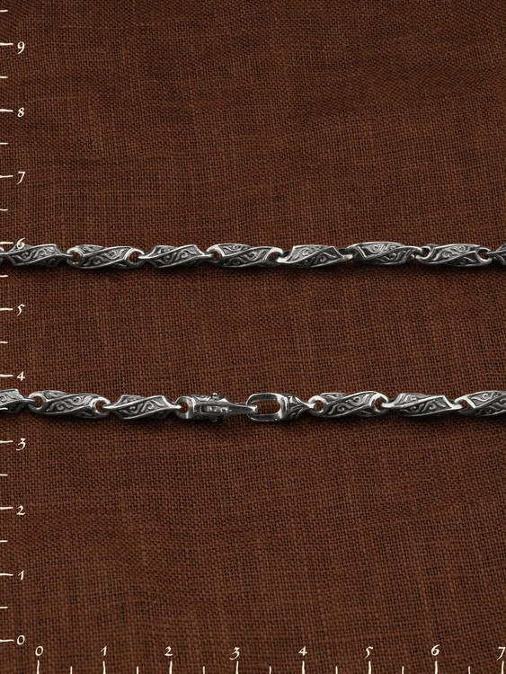 Цепь из белого золота