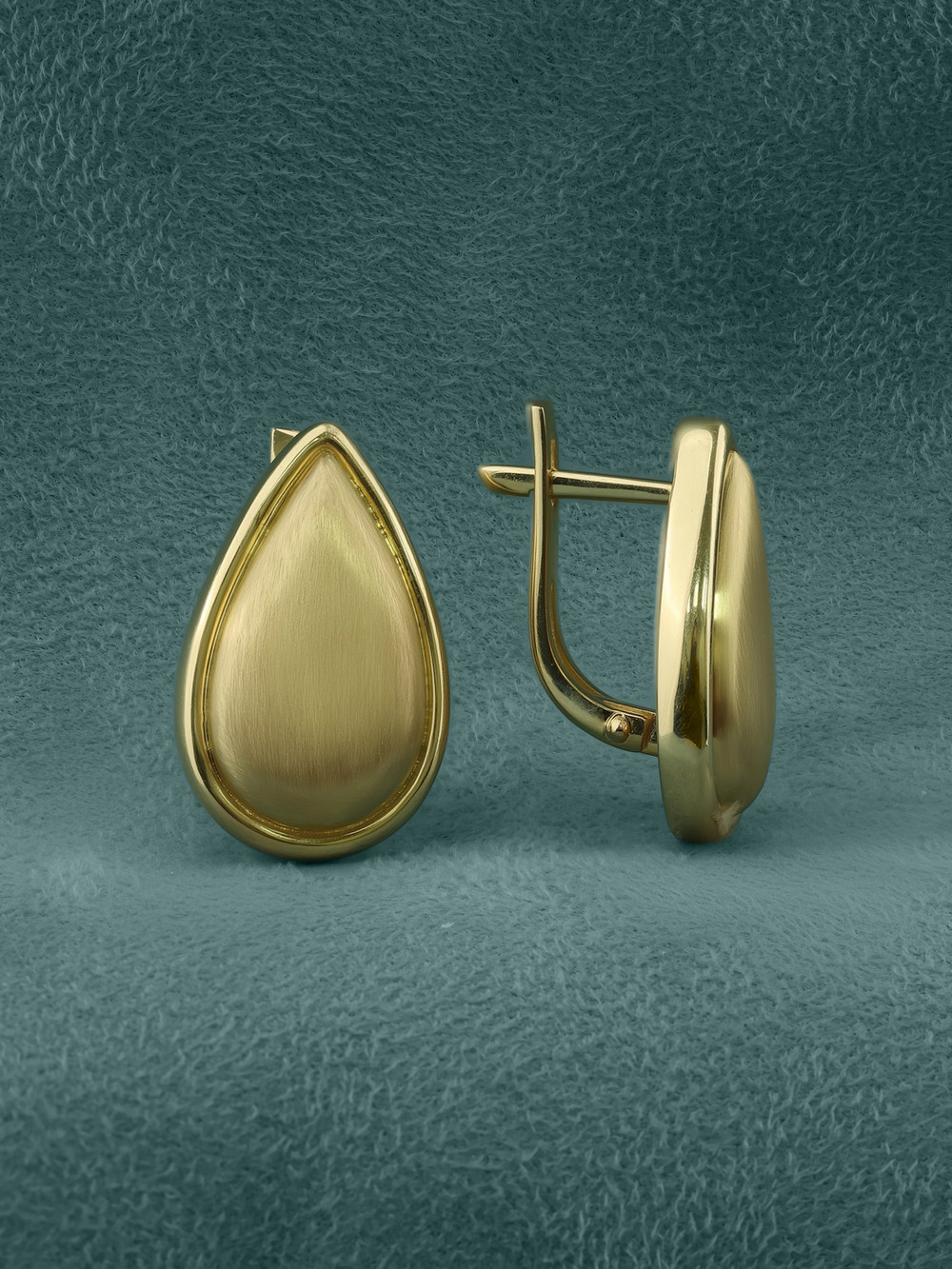 Серьги из лимонного золота