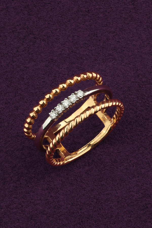 Кольцо из золота c бриллиантами