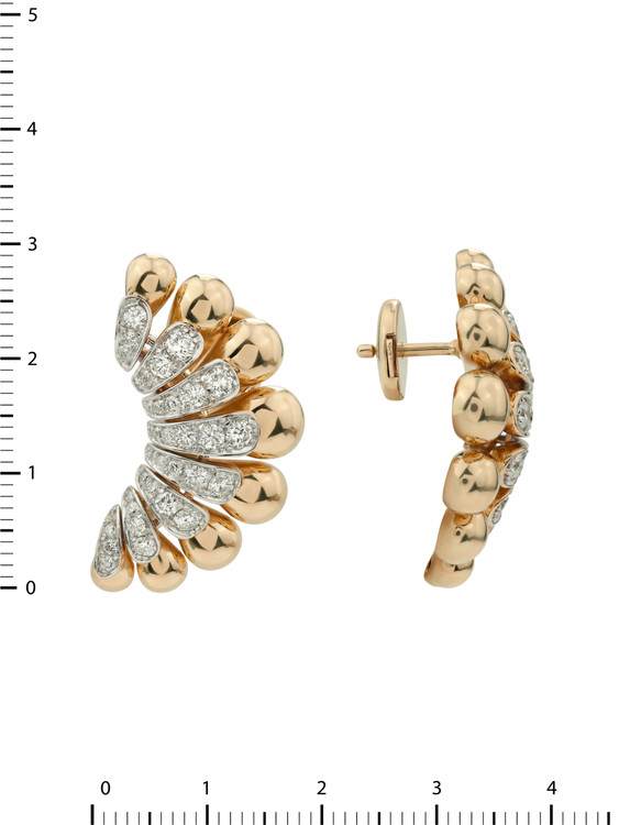 Серьги из золота c бриллиантами