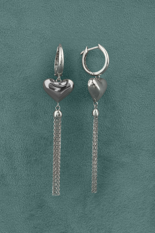 Серьги из белого золота