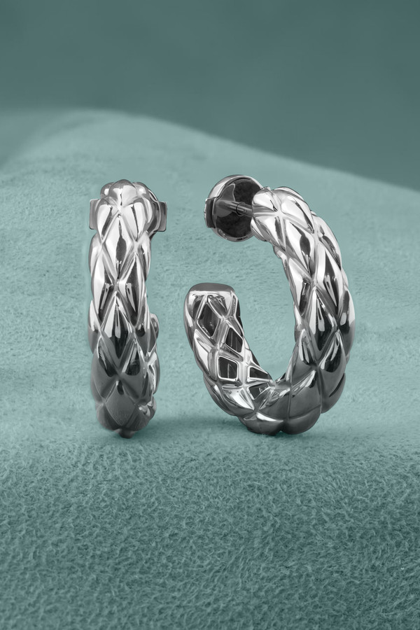 Серьги из белого золота