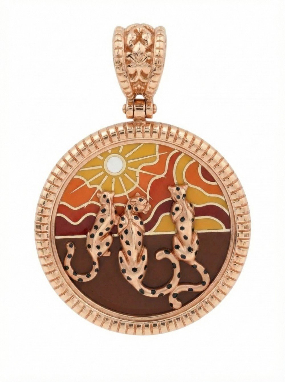 Подвеска из золота c эмалью