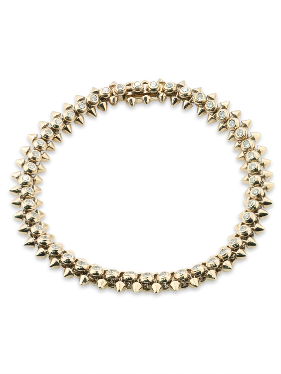 Браслет из лимонного золота c бриллиантами