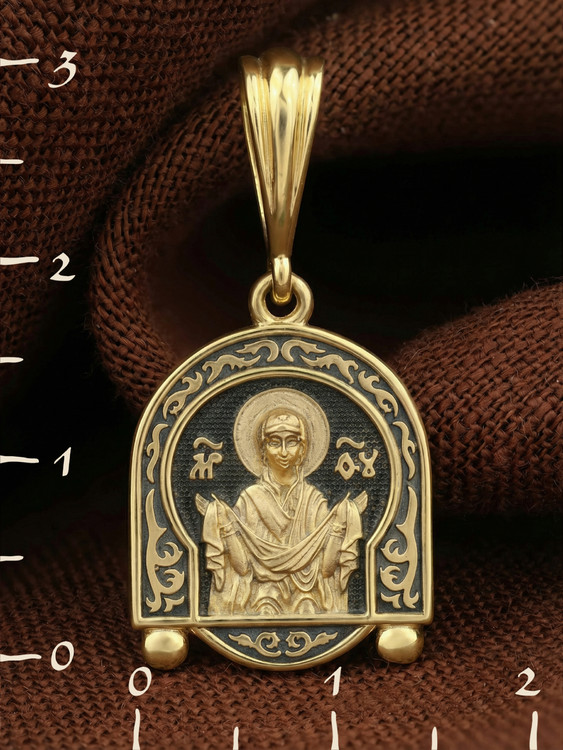 Образок из лимонного золота