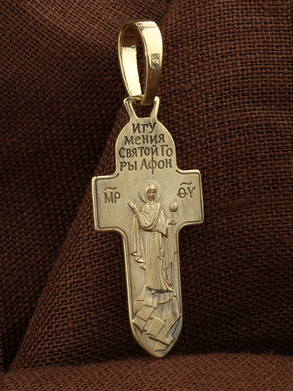 Крест из лимонного золота