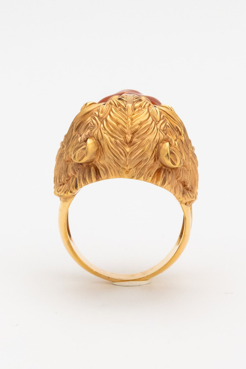 Кольцо из золота c эмалью