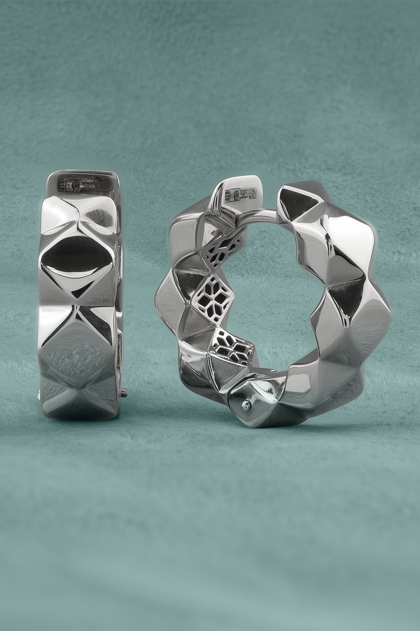 Серьги из белого золота