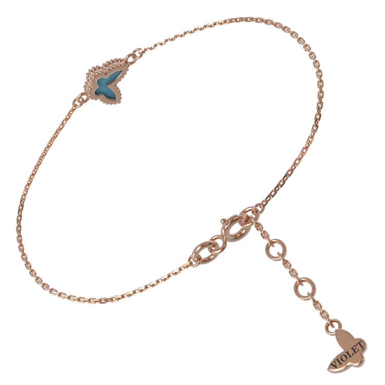 Браслет из золота c бирюзой