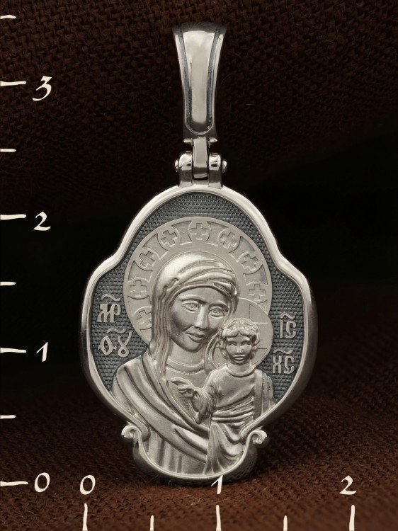 Образок из белого золота