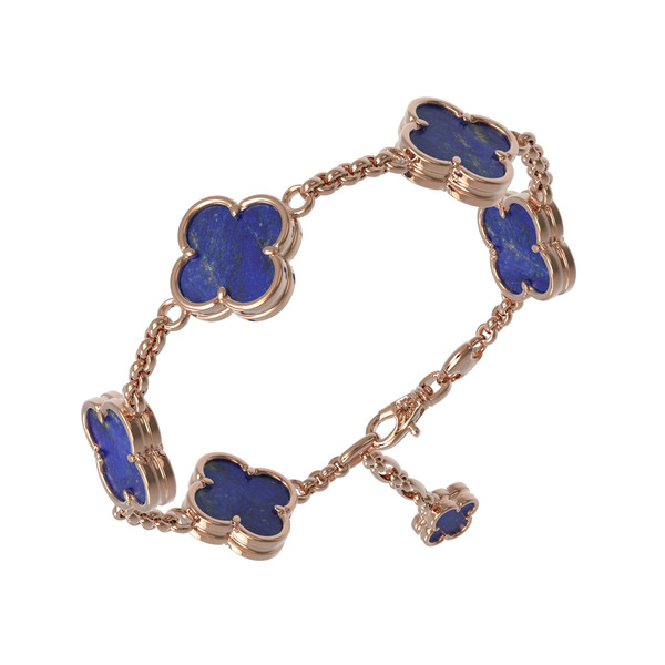 Браслет из золота c лазуритом