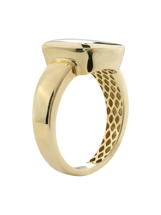 Кольцо из лимонного золота