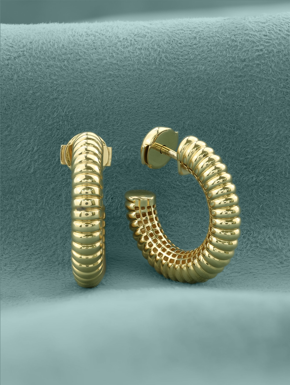 Серьги из лимонного золота