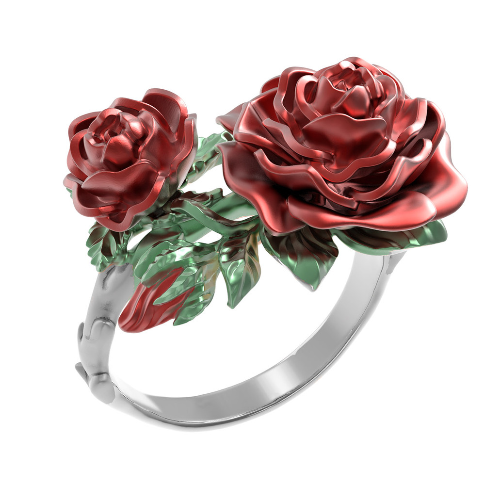 Кольцо из белого золота