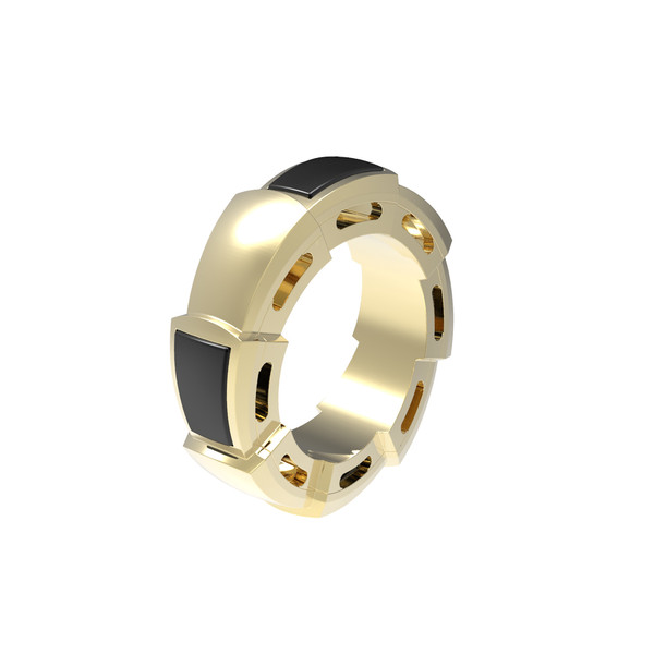 Подвеска из лимонного золота c ониксом