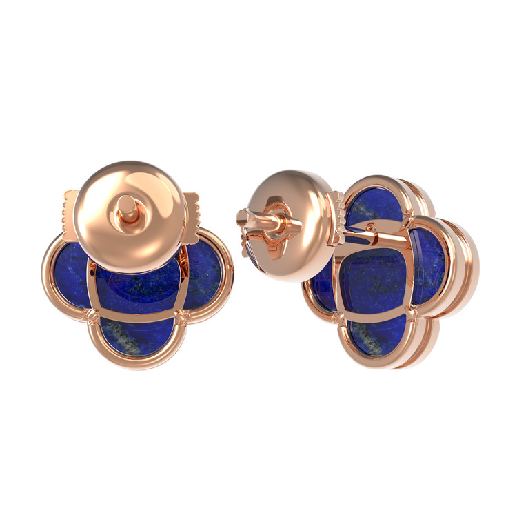 Серьги из золота c лазуритом