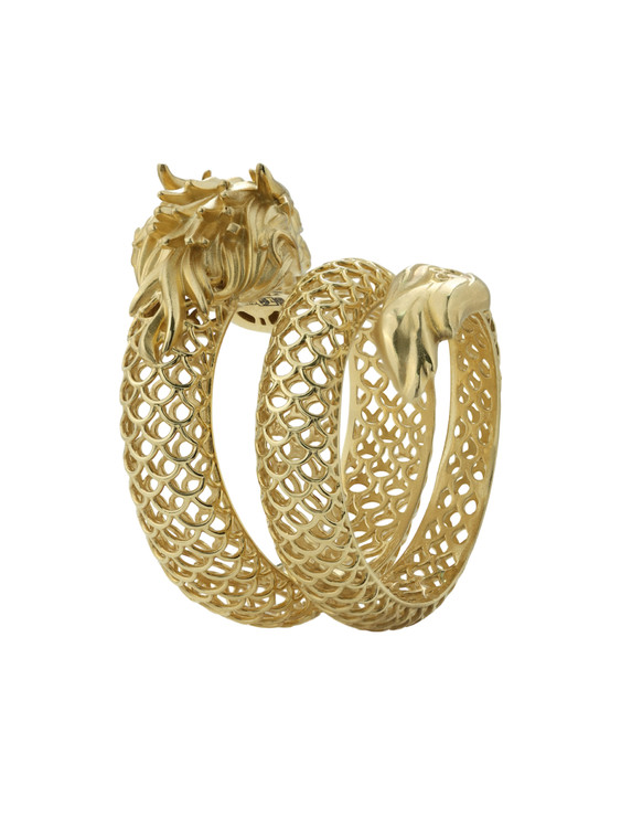 Кольцо из лимонного золота c бриллиантами