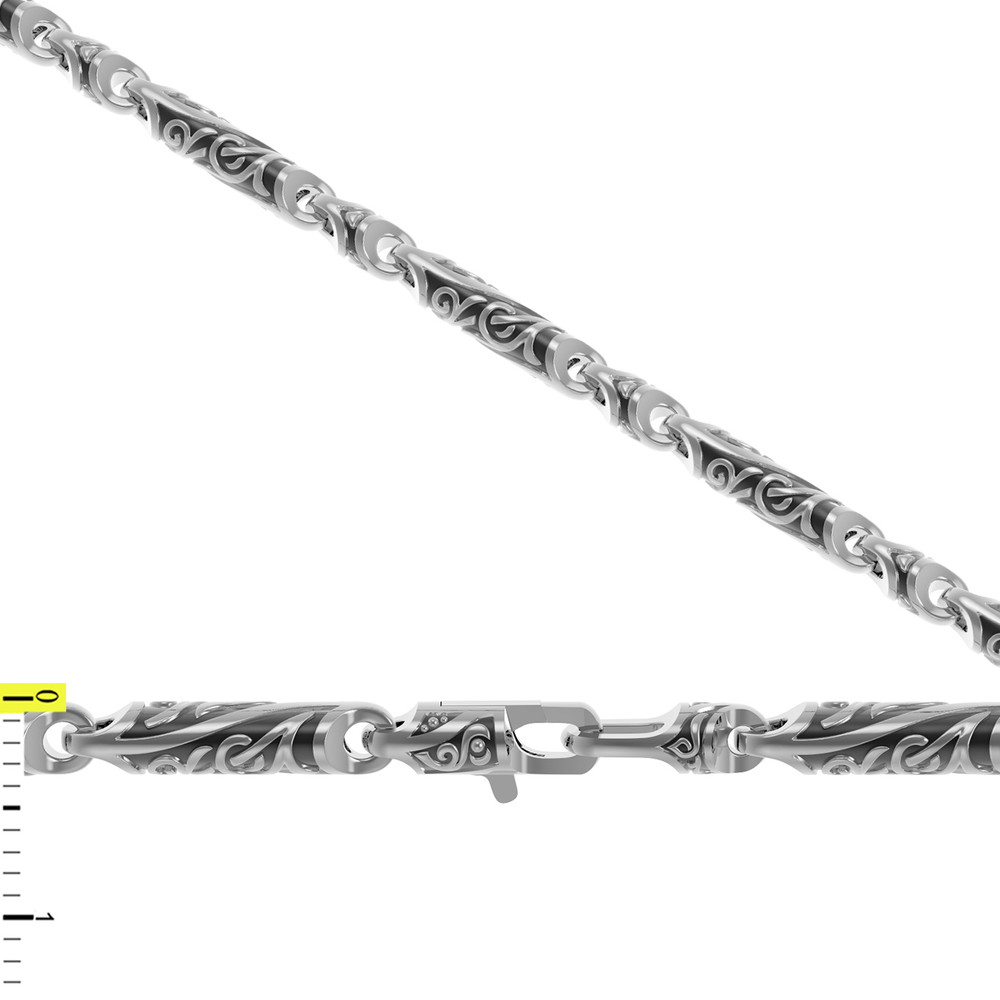 Цепь из белого золота