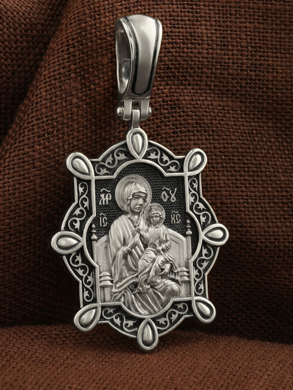 Образок из белого золота