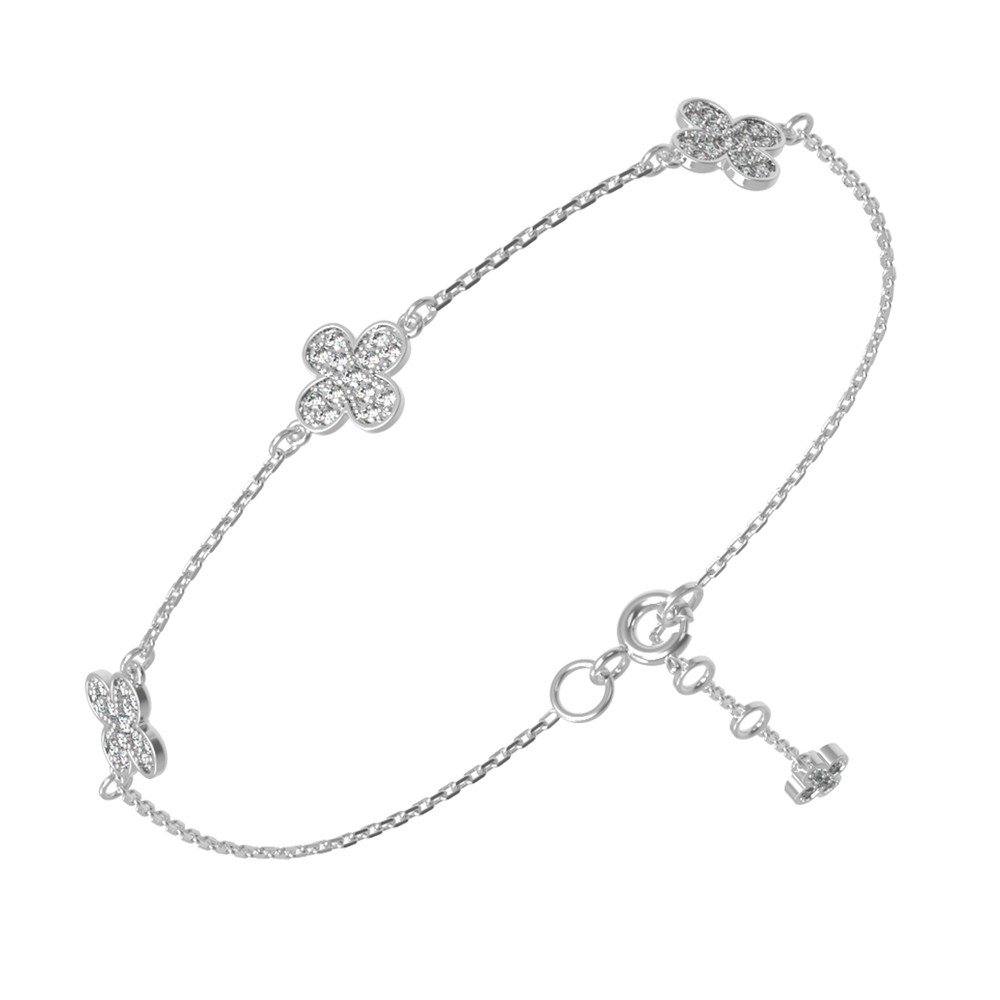 Браслет из белого золота c бриллиантами