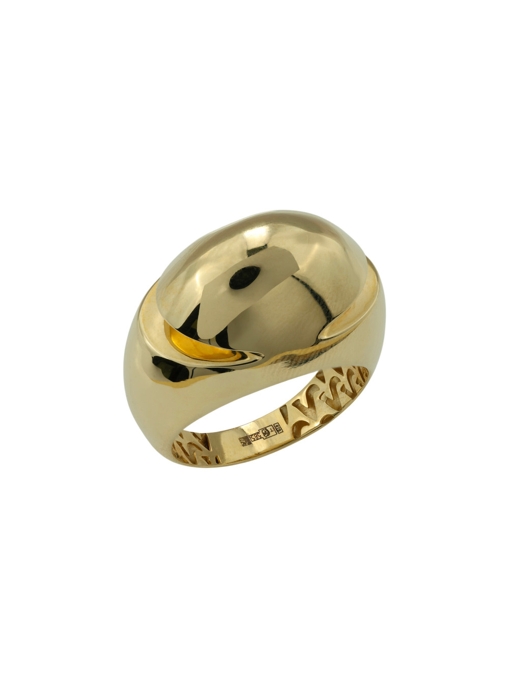 Кольцо из лимонного золота