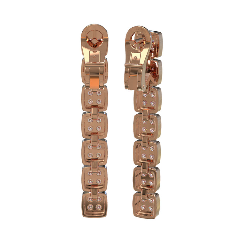 Серьги из золота c бриллиантами